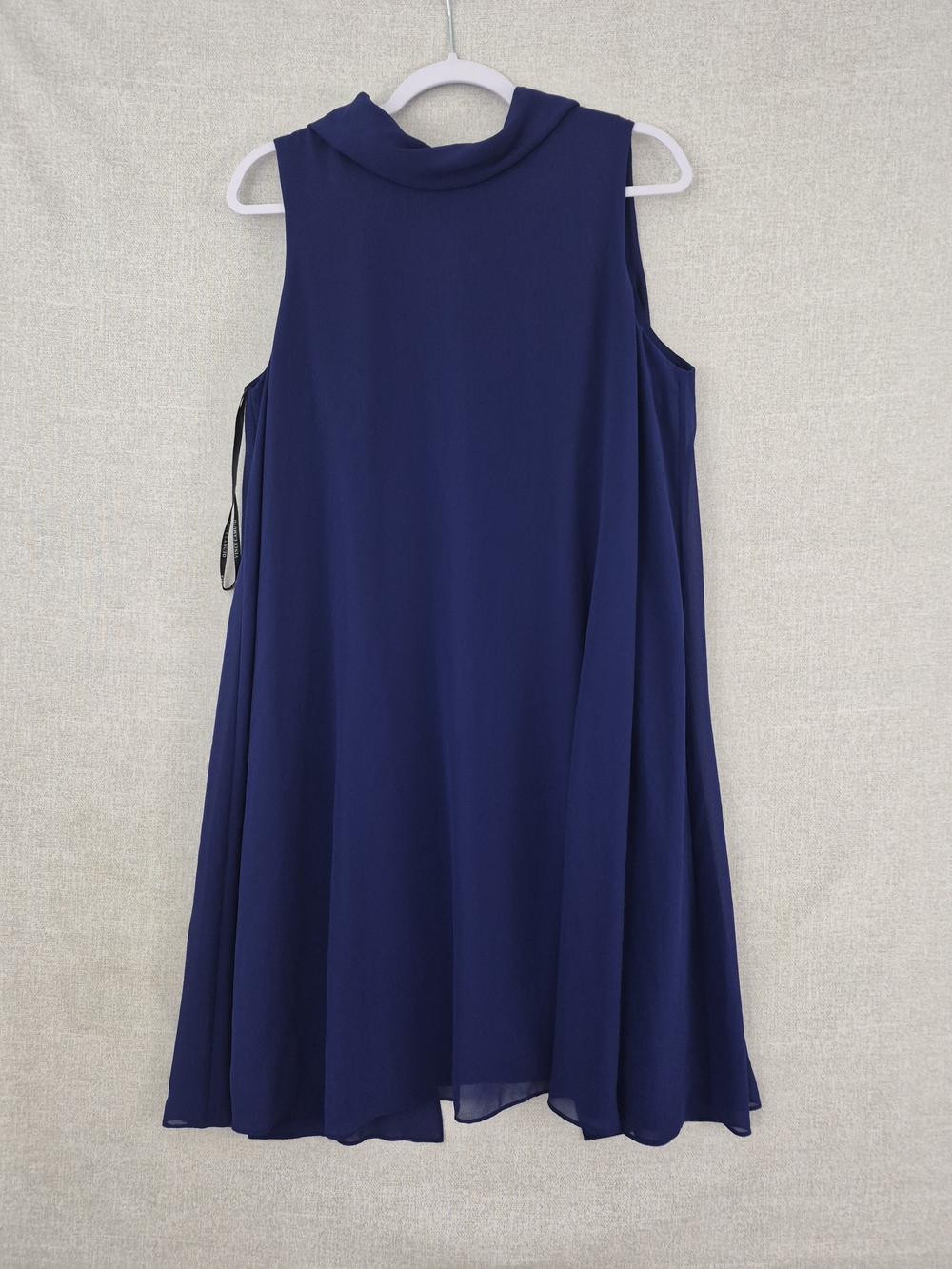 Vince Camuto Navy Sleeveless Midi Shift Dress (SKU0257) - Picture 2 of 14